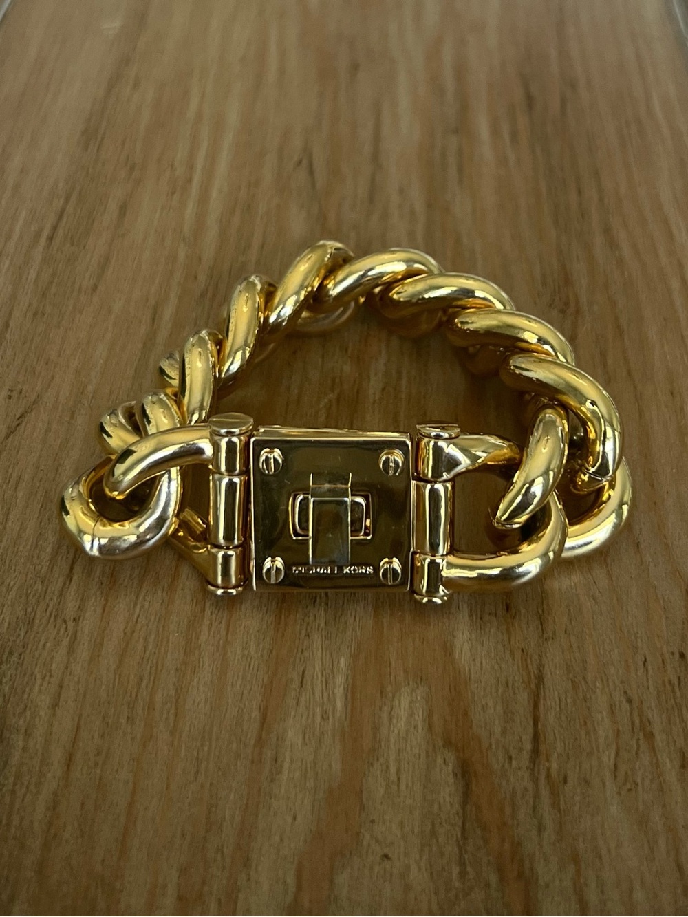 Michael Kors Gold Chunky Chain Bracelet